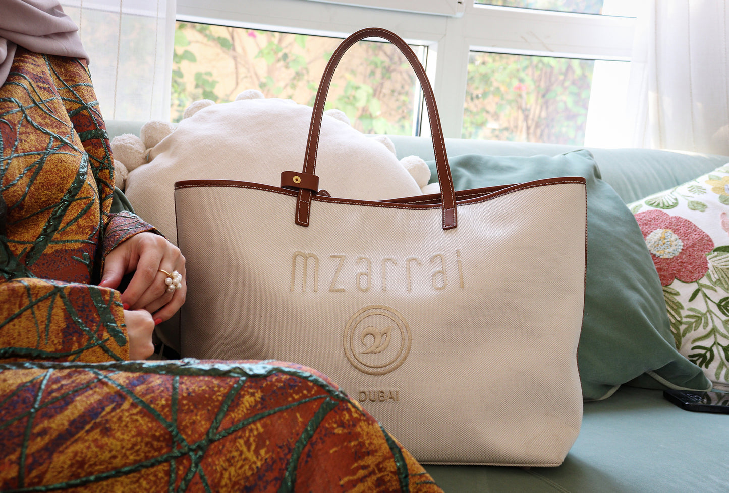 Mzarrai Tote Bag -Tan Brown