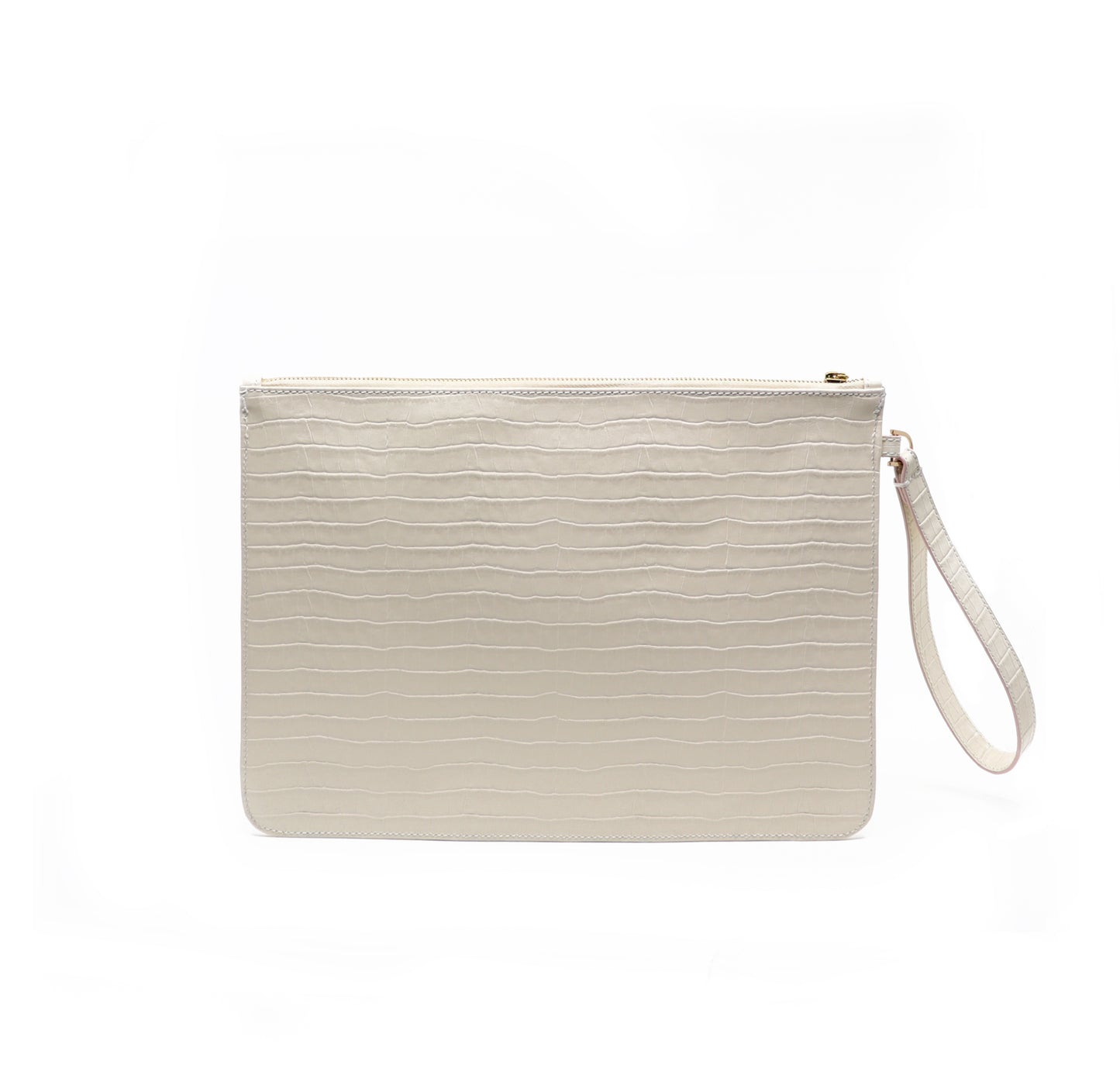 The Office Pouch - White croc