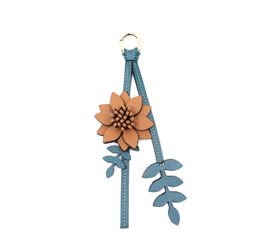 bloom bag charm - brown