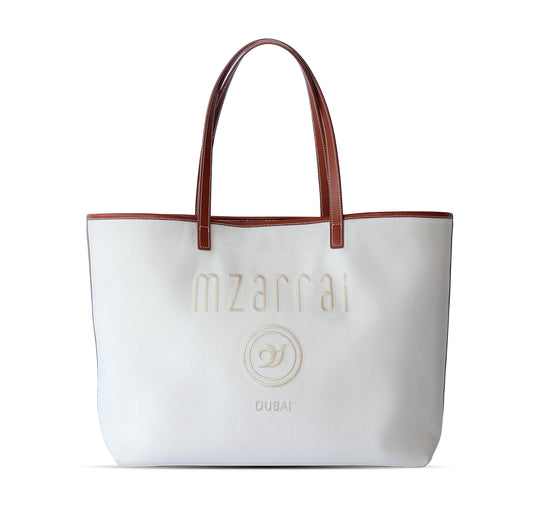 Mzarrai Tote Bag -Tan Brown